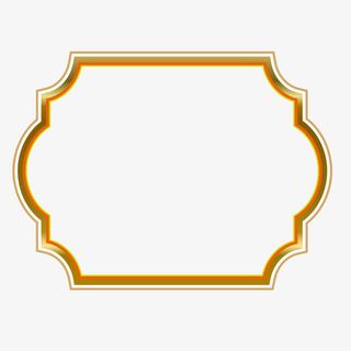 金属质感不规则视频边框免抠