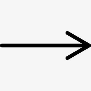 右箭头直细线图标免抠