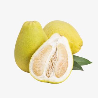 黄色厚皮白肉柚子免抠