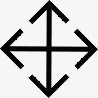 向各个方向移动，图标免抠