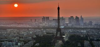 埃菲尔铁塔落日高清