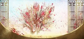 复古屏风背景装饰高清