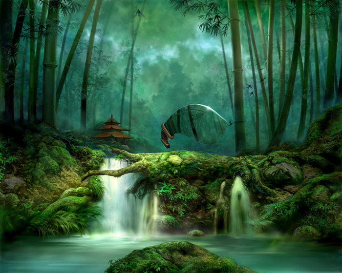 梦幻森林背景高清