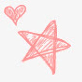 手绘红色五角星卡通免抠