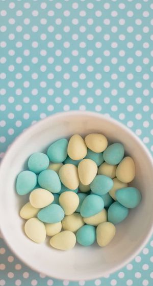 小清新青色白点壁纸免抠