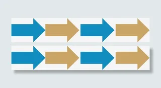 双色箭头步骤免抠