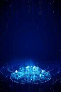 智慧科技城市海报背景高清商务科技背景 智慧科技城市海报背景高清商务科技背景