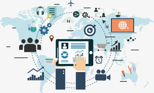 全球科技信息时代设计背景