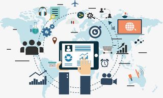 全球科技信息时代设计背景