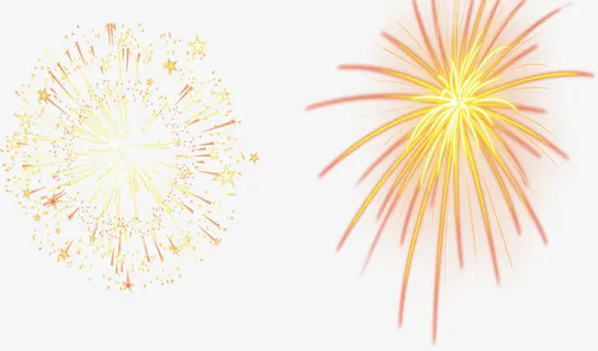 烟花散落免抠