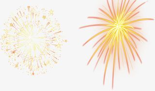 烟花散落免抠