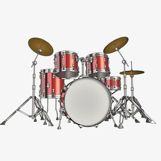 精美架子鼓矢量素材免抠