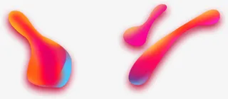 不规则流体渐变8免抠