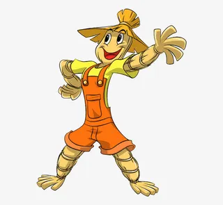 卡通稻草人免抠