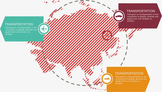 条纹地球分类标签素材免抠