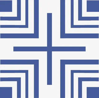 蓝色窗户图案免抠