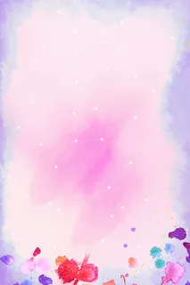 紫色渐变星星水彩风海报背景高清 紫色渐变星星水彩风海报背景高清