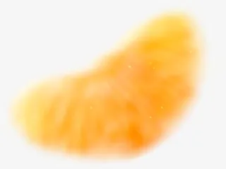 模糊橘子瓣png素材免抠