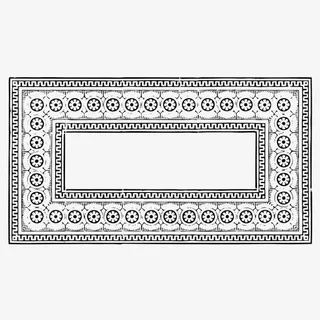 复古雕花边框加粗花纹免抠