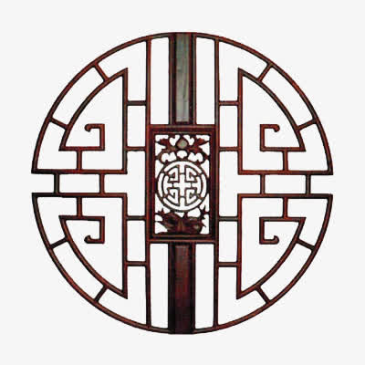 中式窗户免抠