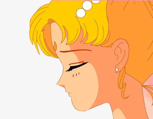 侧面闭着眼睛的月野兔免抠