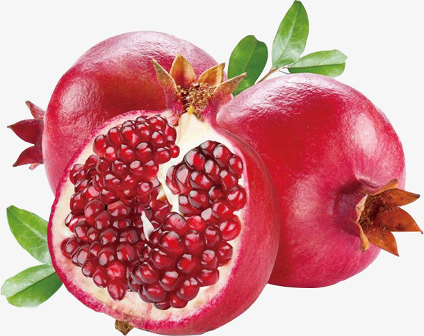 高清水果新鲜石榴免抠