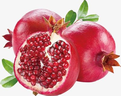 高清水果新鲜石榴免抠