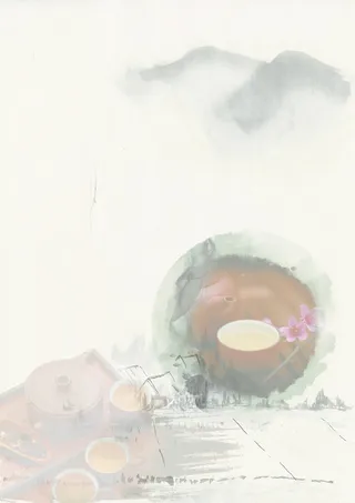 中国风简约水墨背景高清