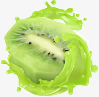 新鲜美味的猕猴桃汁免抠