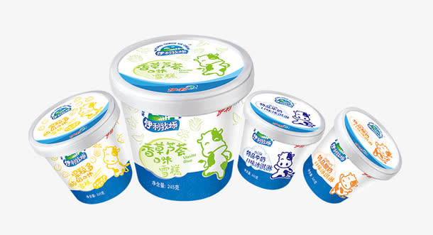 伊利牧场芦荟口味雪糕免抠