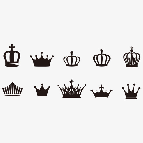 黑色皇冠免抠图标元素
