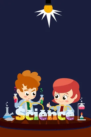 医疗蓝色卡通手绘插画简约背景高清