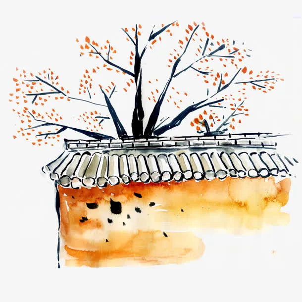 一枝红杏免抠