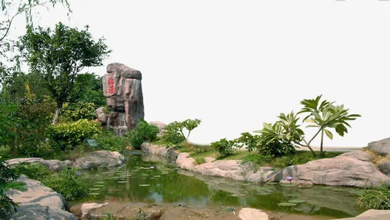 园林假山素材免抠