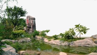园林假山素材免抠