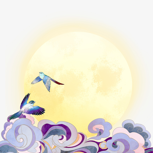 七夕节喜鹊元素免抠