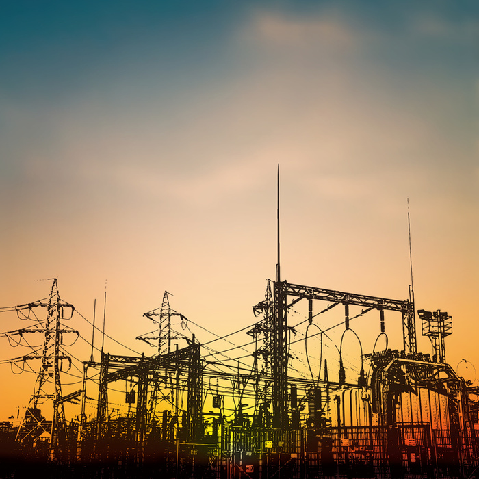 手绘工业工厂矢量背景素材高清