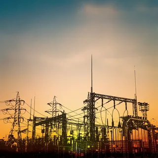 手绘工业工厂矢量背景素材高清