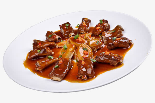 鲍鱼蒸红烧排骨免抠