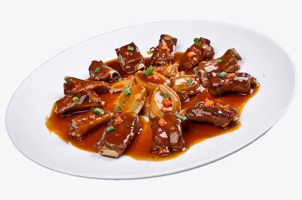 鲍鱼蒸红烧排骨免抠
