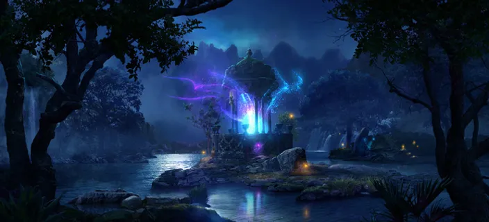 梦幻森林游戏背景装饰高清