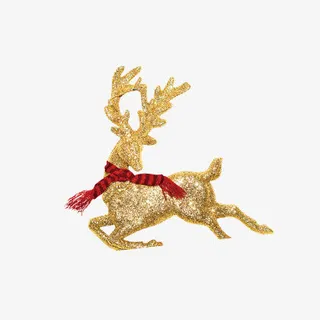 圣诞金色鹿装饰免抠