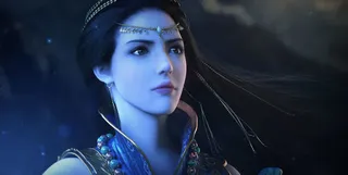 五官轮廓清晰可见美女免抠