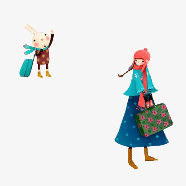 跟小兔子离别的女孩免抠