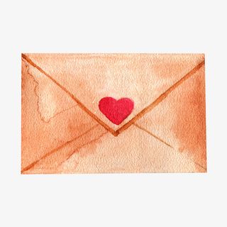 情人节手绘情书装饰免抠