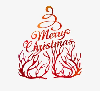 红色圣诞树免抠