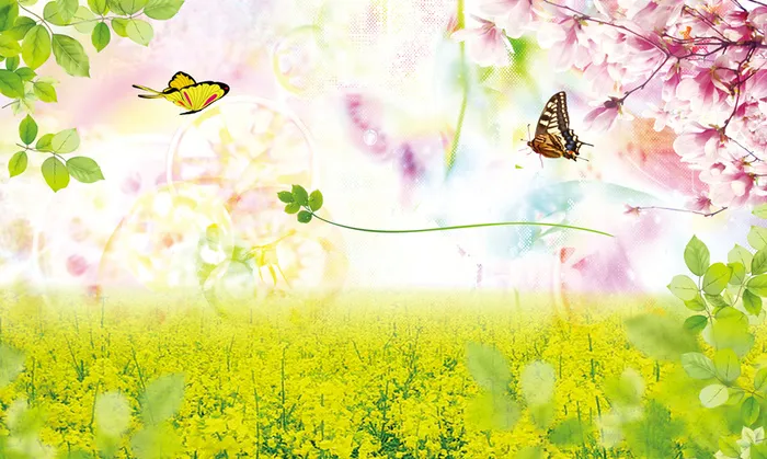 春天海报背景素材高清