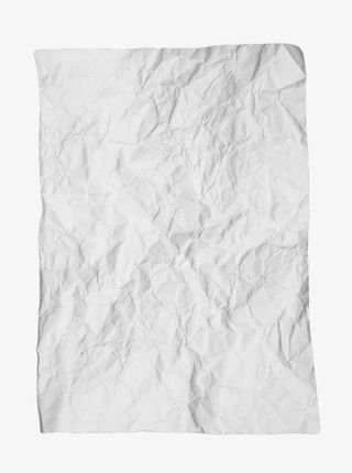 白色皱纹纸张免抠