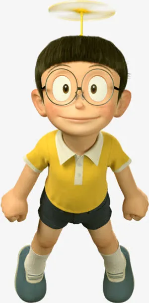 哆啦a梦飞翔的大雄免抠