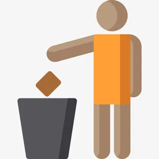 丢垃圾的人免抠